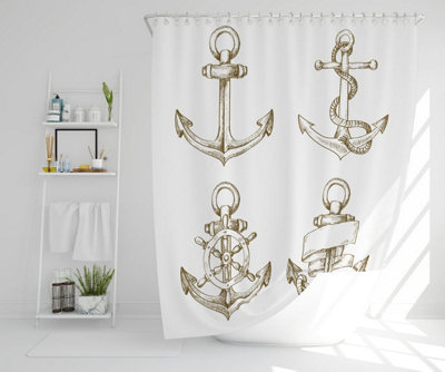 Drawn Anchors (Shower Curtain) / Default Title Price Comparisons | Compare The Build