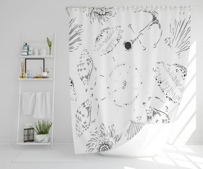 Drawn Nautical Elements (Shower Curtain) / Default Title Price Comparisons | Compare The Build