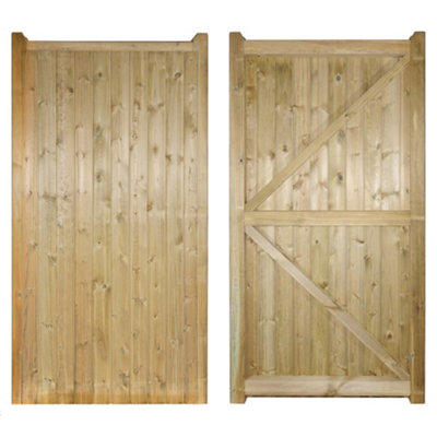 DRAYTO Tall Single Wooden Garden Gate 1050mm Wide x 1800mm High