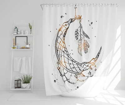 Dream Catcher with Crescent Moon (Shower Curtain) / Default Title Price Comparisons | Compare The Build