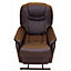 Dream Comfort Rise & Recline Chair - Chocolate PU Leather