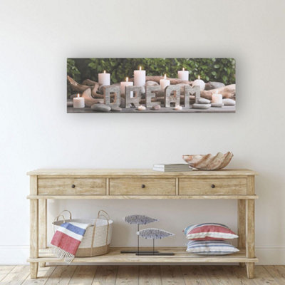 Dream LED Printed Canvas Wall Art