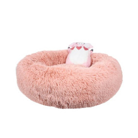 Dream Paws Anxiety Reducing Plush Pet Bed Pink & Plush Pig