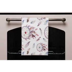Dreamcatcher and feather pattern (Kitchen Towel) / Default Title