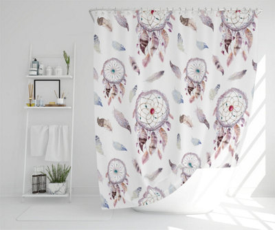 Dreamcatcher and feather pattern (Shower Curtain) / Default Title Price Comparisons | Compare The Build