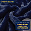 Dreamcatcher Blanket Throw Soft Faux Fur 160 x 130cm Overblanket Navy Blue