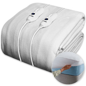 Dreamcatcher Double Electric Blanket Dual Control Heated Underblanket 193 x 137cm 3 Heat Settings