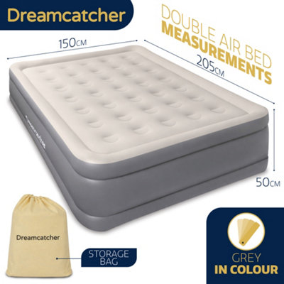 Dreamcatcher Premium Blow up Inflatable Double Air Bed Mattress with ...