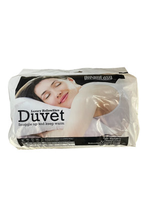 DreamEasy Double Bed Hollowfibre filled 13.5 tog Duvet