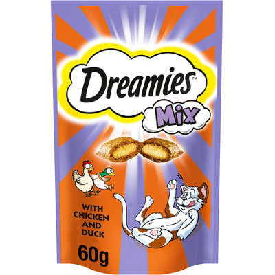 Dreamies Chicken & Duck 60g (Pack of 8)