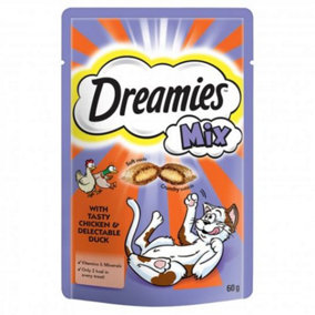 Dreamies Chicken & Duck 60g (Pack of 8)