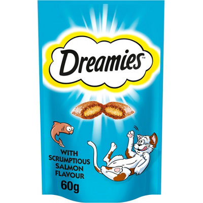 Dreamies Salmon 60g (Pack of 8)