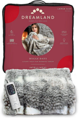 fur electric throw