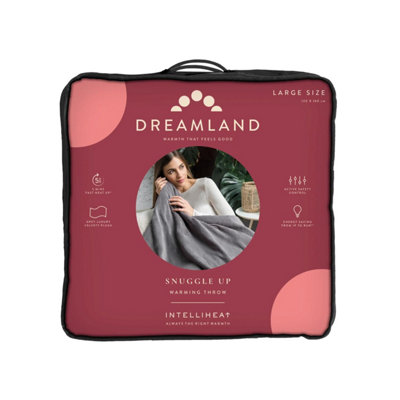 Dreamland Intelliheat Luxury Heated Throw - Grey | DIY at Bu0026Q