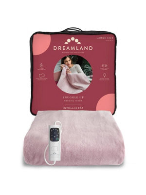 Dreamland Intelliheat Luxury Heated Throw - Pink | DIY at Bu0026Q