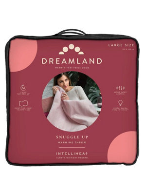 Dreamland heated throw discount grey