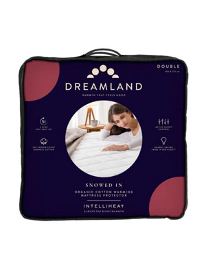Dreamland Organic Warming Mattress Protector Double