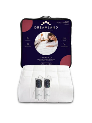 Dreamland Organic Warming Mattress Protector King Dual Control DIY at B Q