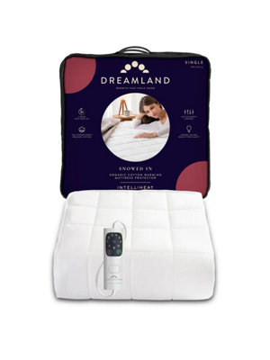 Dreamland Organic Warming Mattress Protector - Single | DIY at B&Q