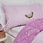 Dreamscene Butterfly Heaven Duvet Cover with Pillowcase Set, Purple - Double