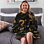 Dreamscene Camo Oversized Hoodie Blanket Giant Wearable Sherpa Sweatshirt, Khaki