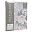 Dreamscene English Rose Duvet Cover with Pillow Case Bedding Set, Grey - Double