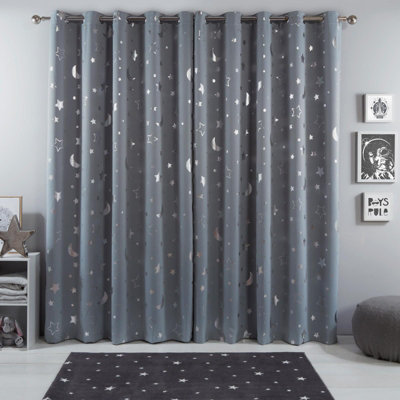 Dreamscene Eyelet Blackout Curtains PAIR Of Thermal Ring Top Ready Made Luxury E - Foto 10