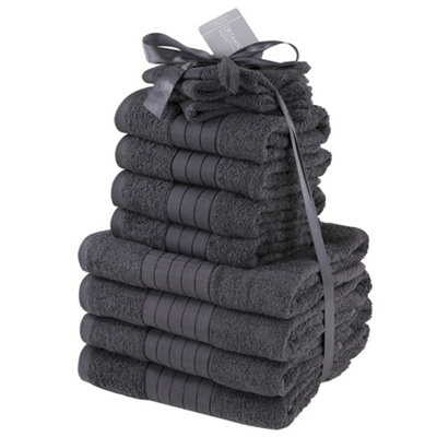 Dreamscene Luxury 100 Cotton 12 Piece Bathroom Towel Bale Set