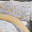 Dreamscene Spring Blossoms Print Duvet Cover with Pillowcase, Ochre - Single