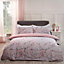 Dreamscene Spring Blossoms Print Duvet Cover with Pillowcases, Blush - Double