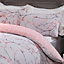 Dreamscene Spring Blossoms Print Duvet Cover with Pillowcases, Blush - King