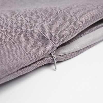 Dreamscene Tassel 2 x Cushion Covers Texture Weave - 3