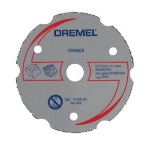 DREMEL DSM500 Multipurpose Carbide Cutting Blade (To Fit: Dremel DSM 20 Compact Saw) (2615S500JB)