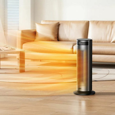 AYOVOCH 1500W Oscillating Ceramic Tower Heater With Remote – 70° Wide Coverage 4 thumbnail image