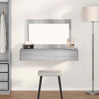 Dressing Table Grey 100 x 40 x 70 cm Engineered wood