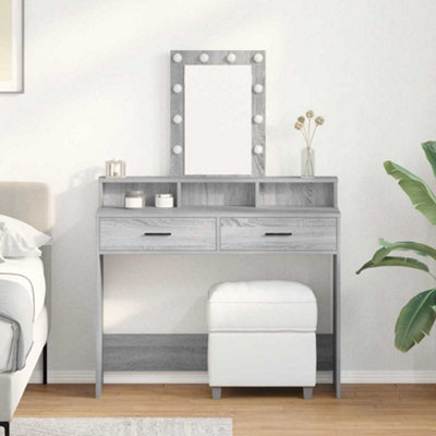 Dressing Table Grey 100 x 41 x 140 cm Engineered wood