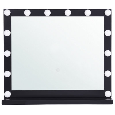 Dressing Table Mirror LED BEAUVOIR Black