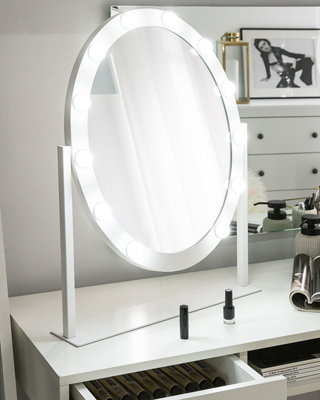 Dressing Table Mirror LED ROSTRENEN White
