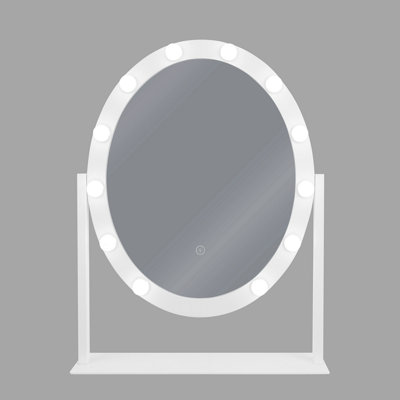 Dressing Table Mirror LED ROSTRENEN White