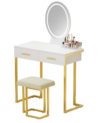 Dressing Table Set with LED Mirror