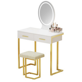 Dressing Table Set with LED Mirror