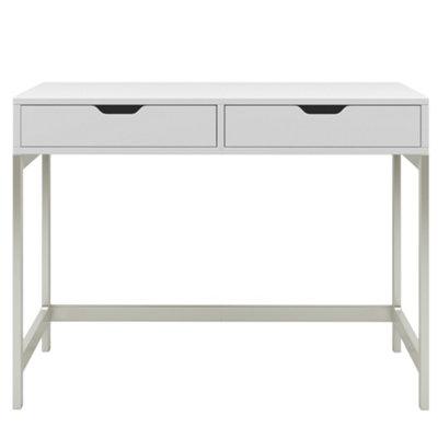 Dressing Table with 2 Drawers, Home Office Table Computer Desk, White