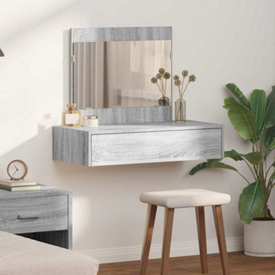 Dressing Table with Drawer Grey 83 x 40 x 70 cm Engineered wood