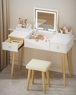 Dressing Table with Flip Up Mirror