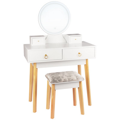 Small vanity deals table with lights