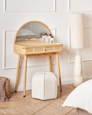 light brown dressing table TAYLOR SHERATON American Dressing Table Solid Wood Bedroom Vanity Tabl —  French-Classic-Furniture.Com main image 0