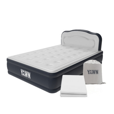 Drew&Cole YAWN Air Bed Deluxe - Double Air Bed + Custom Fitted Sheet
