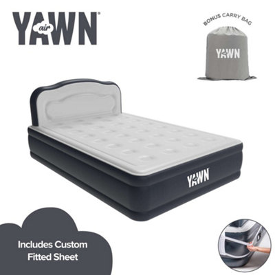 Drew&Cole YAWN Air Bed Deluxe - Double Air Bed + Custom Fitted Sheet