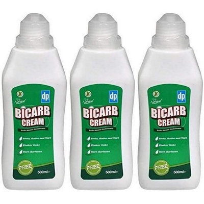 Dri Pak Liquid Bicarbonate 500ml Gentle Non Scratch Cream Cleaner (Pack of 3)