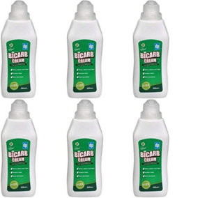 Dri Pak Liquid Bicarbonate 500ml Gentle Non Scratch Cream Cleaner (Pack of 6)